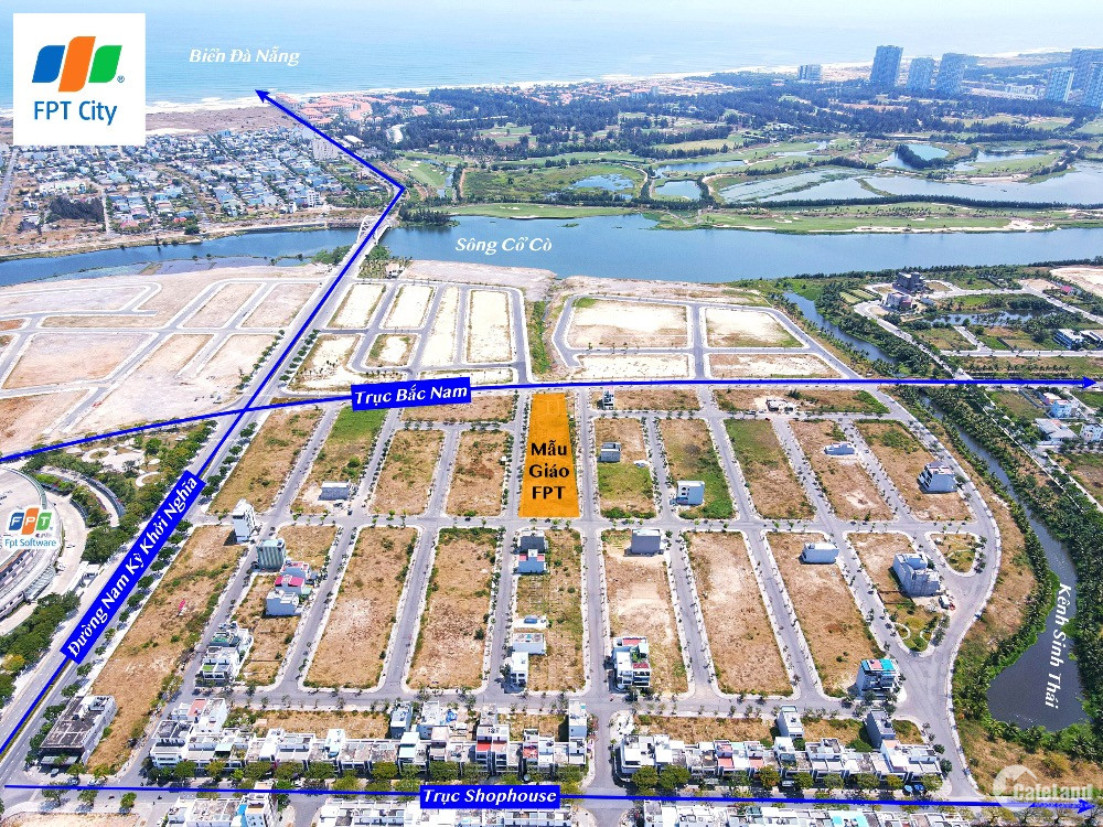 Đất nền khu V5 FPT City Đà Nẵng giá rẻ dễ đầu tư sinh lời chỉ 2,85 tỷ Sổ sẵn