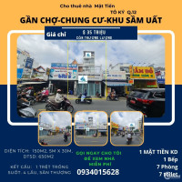 Cho thuê nhà Mặt Tiền Tô Ký 150m2, 4Lầu+ST - CẠNH CHỢ-CHUNG CƯ