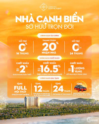 BÁN CĂN HỘ GẦN BIỂN SỞ HỮU LÂU DÀI, BÀN GIAO FULL NỘI THẤT, CK 16.5%