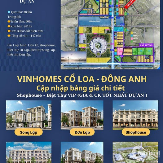 CHÍNH THỨC MỞ BÁN DỰ ÁN VINHOMES GLOBAL GATE CỔ LOA ĐÔNG ANH 