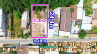 Chính Chủ Bán Đất FULL THỔ CƯ 214m2 giá 470TR Mặt Tiền Đặng Thị Tô