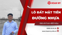 Lô Đất Mặt Tiền Nhựa Giá Chỉ Hơn 400 Triệu