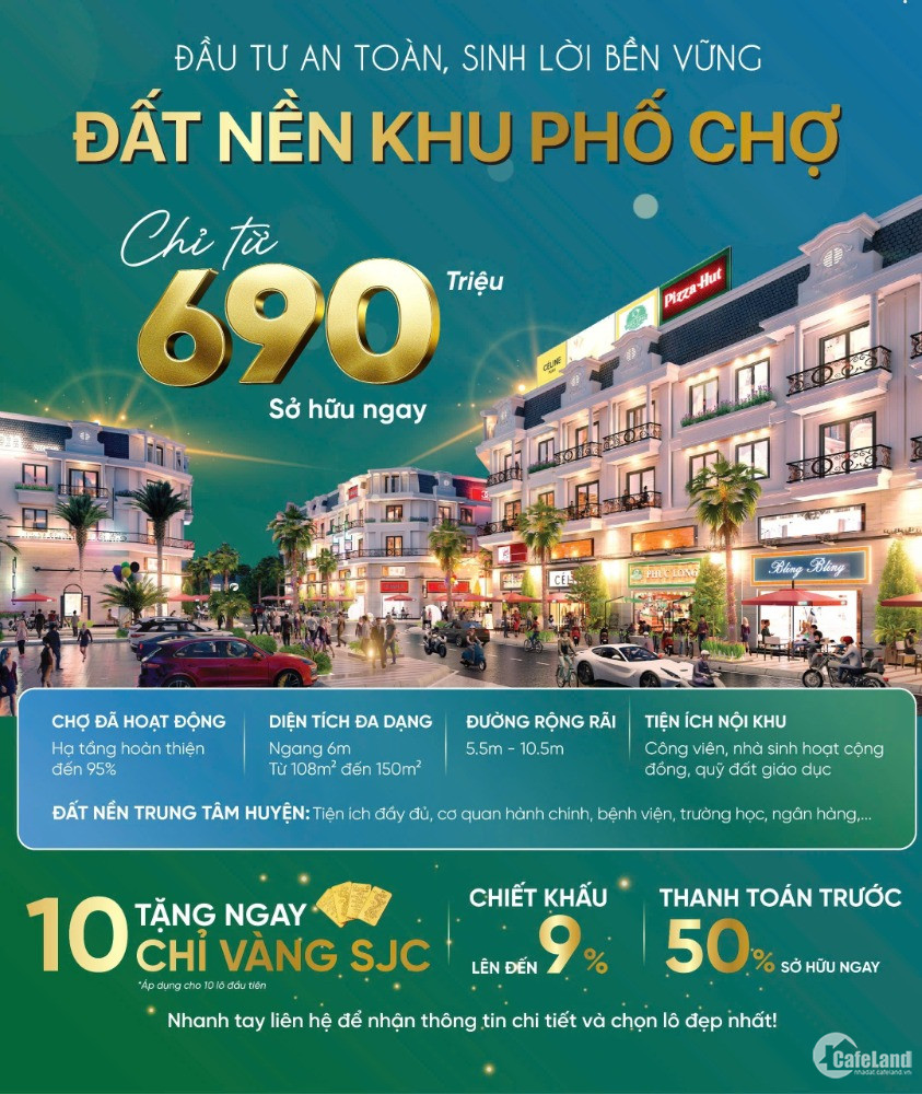 Sở hữu ngay cho mình một lô đất nền phố chợ Đông Phú chỉ với gần 700 triệu