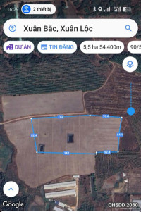 Bán gần 5,5 ha (54400m) Đường ĐT 763 Xuân Bắc, Xuân Lộc, Đồng Nai  giá 300tr/sào