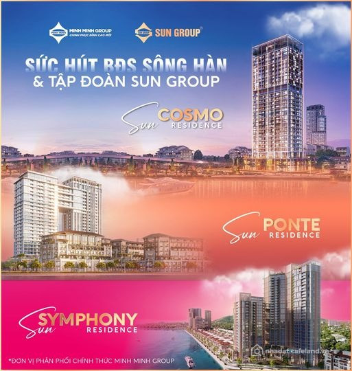 TOP Bất động sản Đà Nẵng đáng đầu tư: Sun Cosmo/Sun Ponte/Sun Symphony Residence