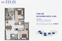 The Felix căn 2PN 62m2 cách Vincom Dĩ An chỉ 5 phút