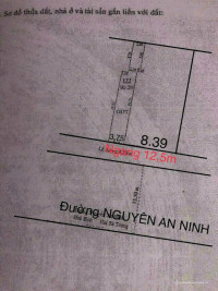 BÁN NHÀ MẶT TIỀN DT 312m2 ĐƯỜNG NGUYỄN AN NINH, P.TÂN AN, Q.NINH KIỀU, CẦN THƠ