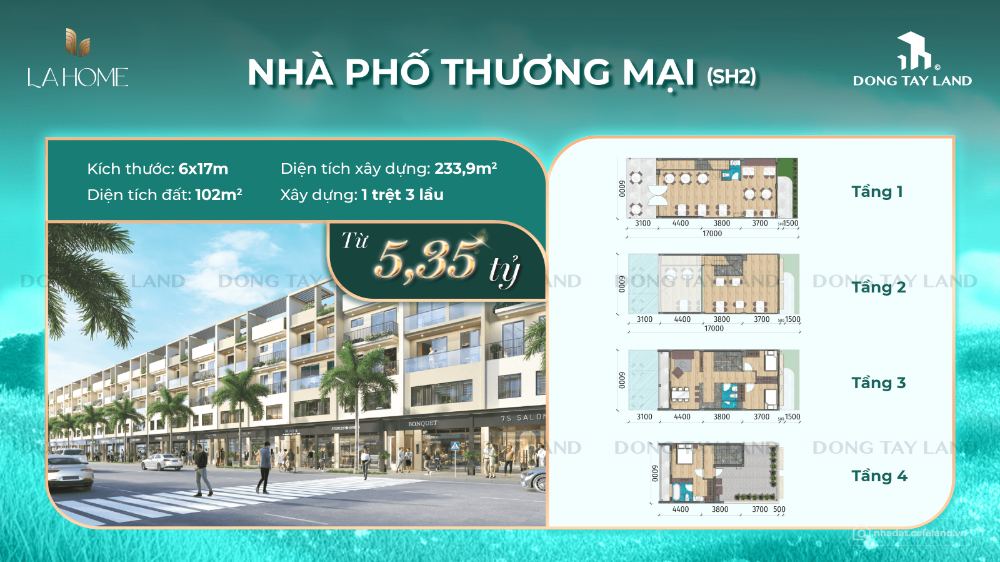 Ngộp! Cần sang lại cặp shophouse đối diện công viên trung tâm dự án LA Home