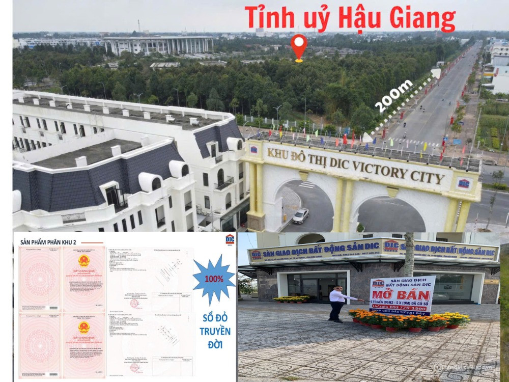 Bán  view sông - công viên thảm xanh trước nhà bao đẹp Victory Hậu Giang