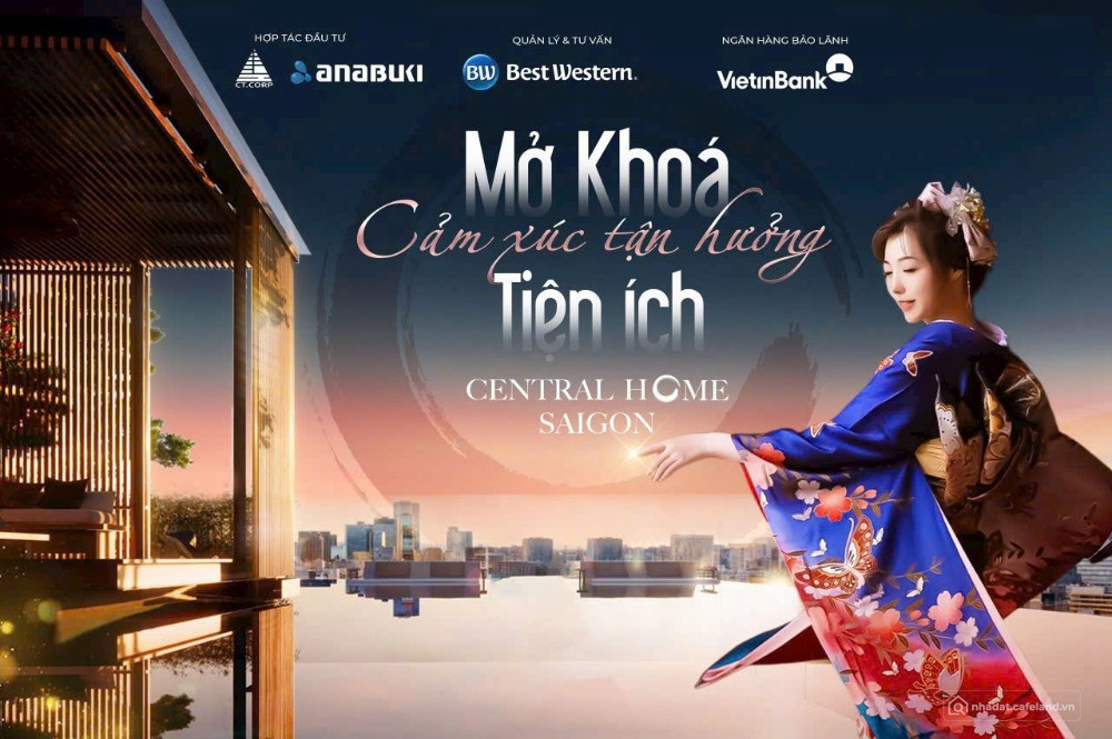 Giỏ hàng 42 căn hộ Central Home mặt tiền Nơ Trang Long full nội thất, có HĐ thuê