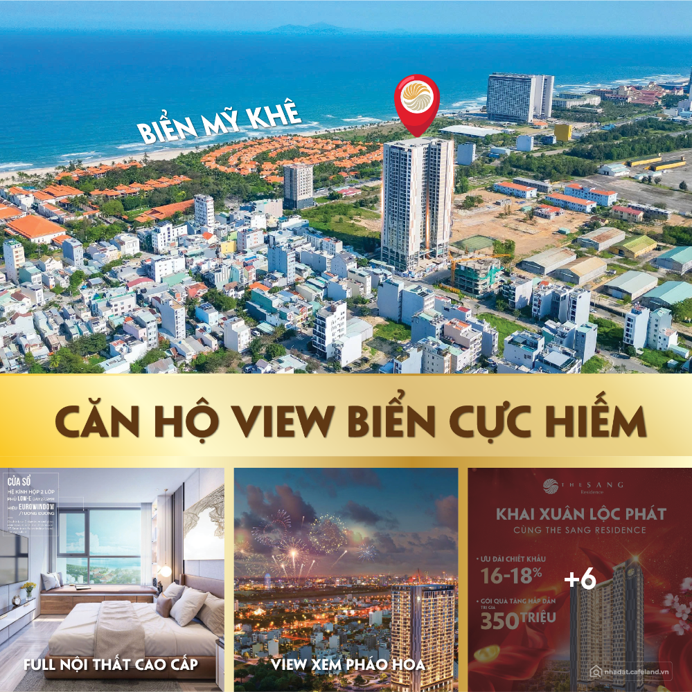 Giỏ hàng ngoại giao siêu hiếm-căn hộ cao cấp The Sang- 3PN view biển