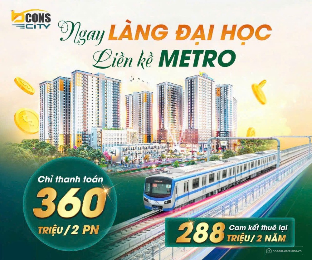 Khu Đô Thị Căn Hộ Bcons City Metro bến thành Suối Tiên