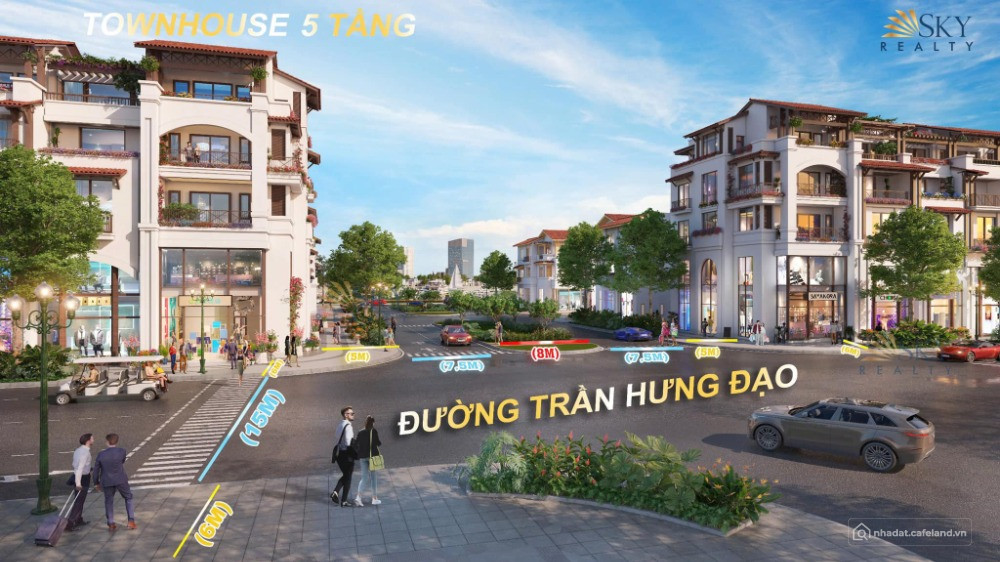 SHOPHOUSE 3, 5 Tầng Mặt Tiền Trần Hưng Đạo - Vị Trí Đắc Địa Thuận lợi Kinh Doanh