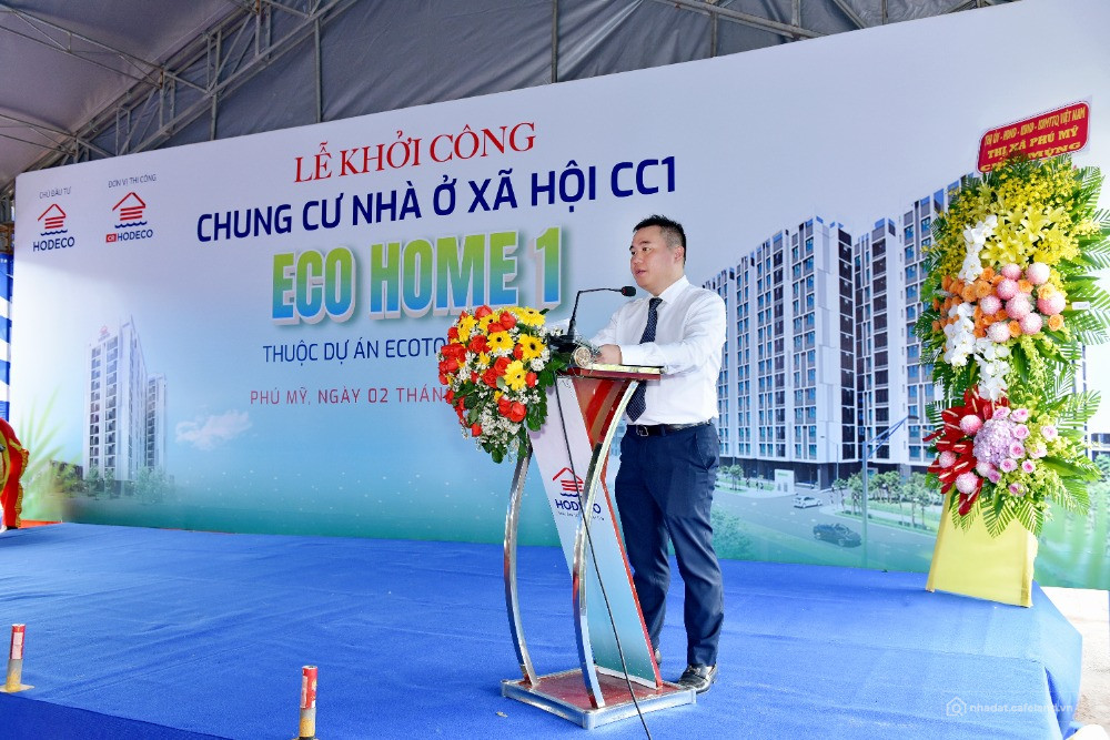 Chung cư nhà ở xã hội Eco Home 1 Phú Mỹ , mặt tiền đường Trường Chinh