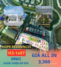 Bán suất ngoại giao căn hộ 2PN tại Hope Residence, nhận nhà ở ngay ký trực tiếp