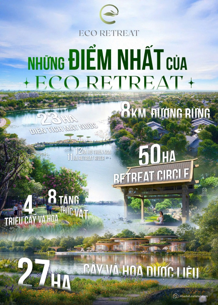 Khu Đô Thị sinh thái Eco Retreat - nhận booking sớm chỉ 100 triệu/căn ưu tiên