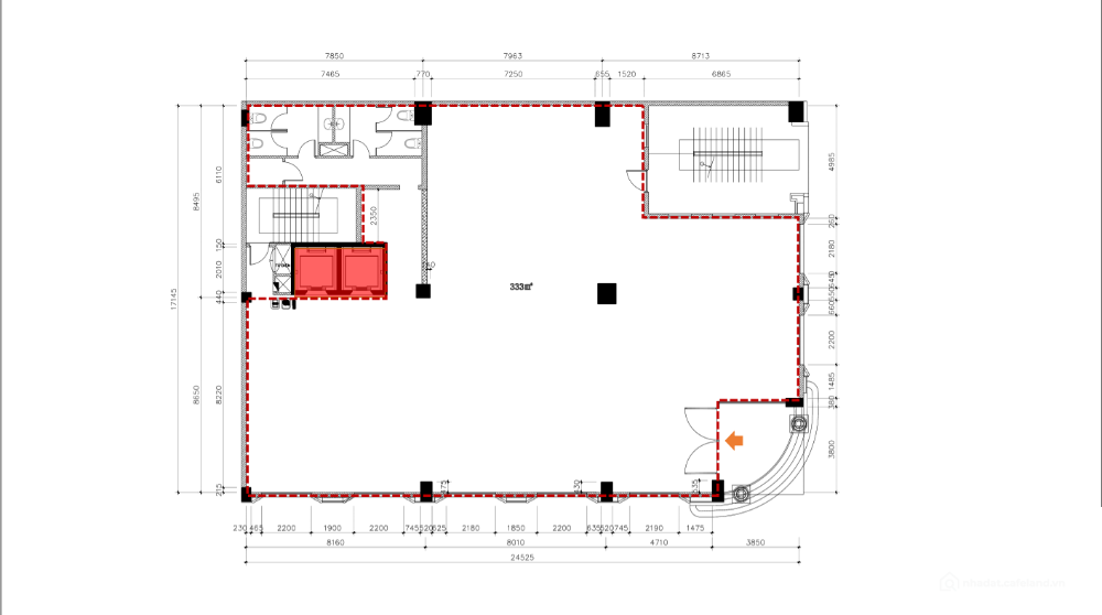 CHO THUÊ TÒA NHÀ VP 2000M2- TRỤC LÊ LỢI,Q1- DT: 310M2- 2 THANG MÁY- 1,1 TỶ/TH