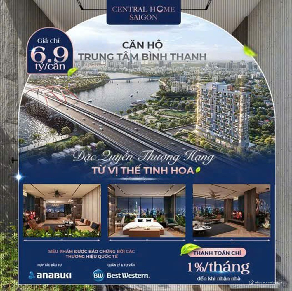 Căn hộ mặt tiền Nơ Trang Long, Full nội thất, Sẵn gói HĐ thuê 10 năm,Miễn phí QL