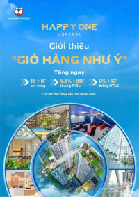 Căn hộ Happy One Central vị trí trung tâm Thủ Dầu Một tiện ích vượt trội