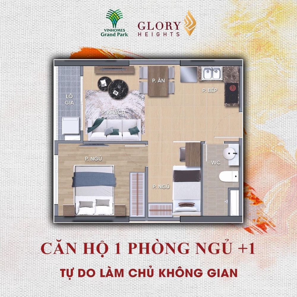 Bán căn 1PN+ 47 m2 Vinhomes Grand Park nhà mới đã có sổ giá 1,85 tỷ LH 03782874