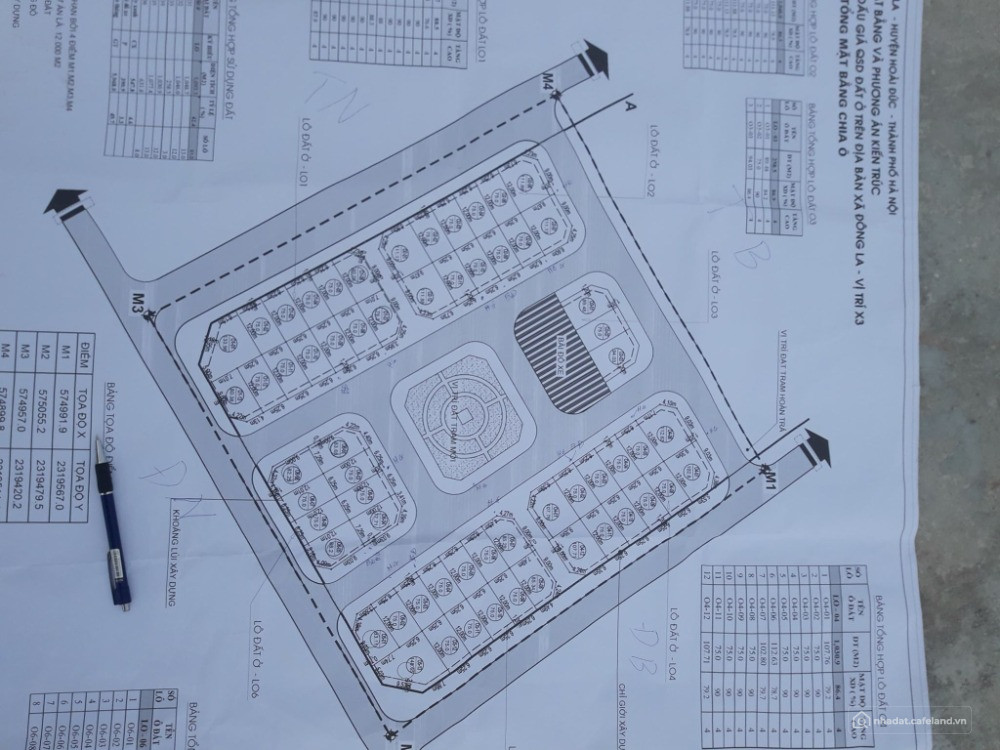 Bán lô đất khu đấu giá X3 Đông La, Hoài Đức, 75m2, mặt tiền 6.25m
