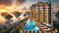Căn hộ tòa khách sạn Sky M, đường Hoàng Quốc Việt, Hạ Long, view vịnh Hạ Long