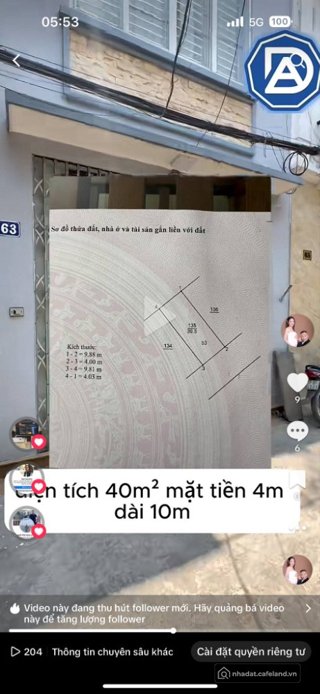 ️BĐS giá trị nhất quận Long Biên – ô tô vào - ngõ siêu to – 6.5tỷ