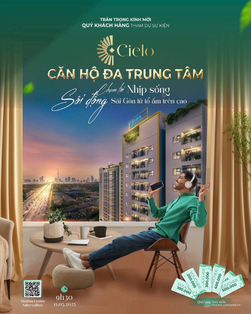 Nhận Booking (20 triệu) căn hộ Cielo - Vị trí ngay chợ Bình Chánh