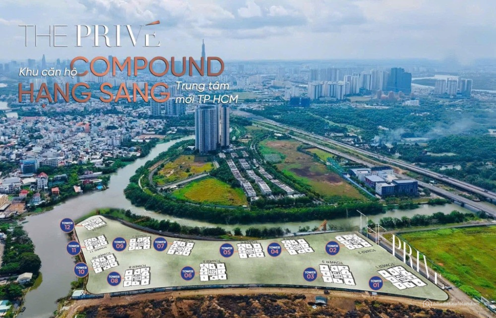 Căn hộ cao cấp ngay trung tâm Quận 2 đô thị Nam Rạch Chiếc