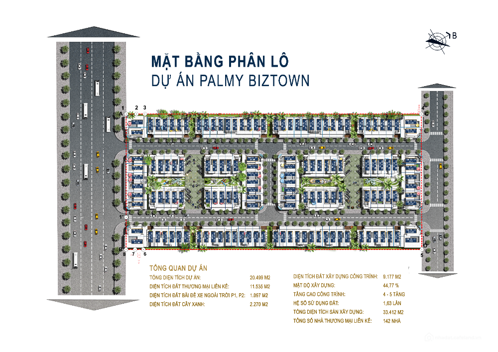 Chính chủ bán Căn liền kề dự án Palmy Biztown – gần Linh Đàm – 81m² – 153tr/m²