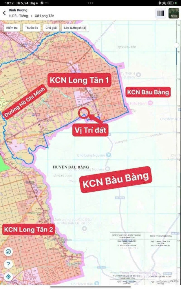 Đất mặt tiền đường nhựa ngay trung tâm Dầu Tiếng Bình Dương.