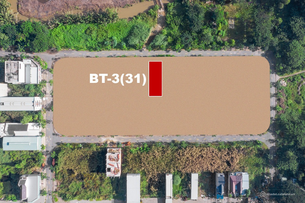 Bán đất biệt thự SHR mã BT3-31 KDC Long Hậu 280m2 - đường 12m