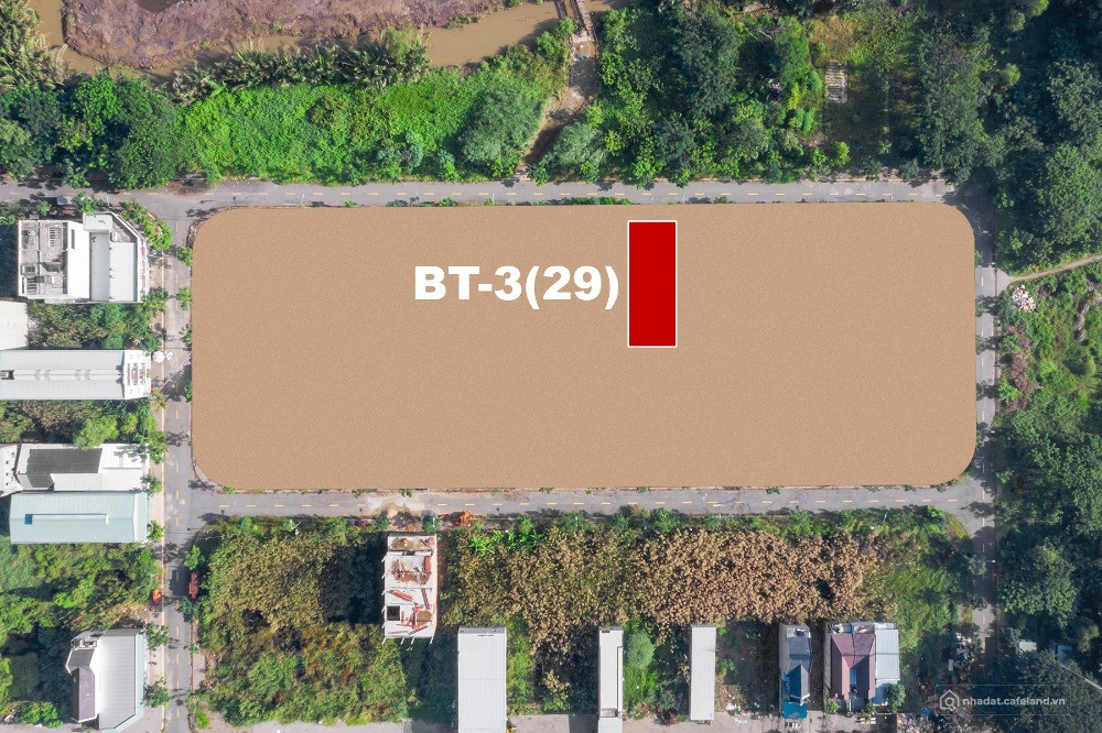 Cần bán lô đất biệt thự BT3-29 tại KDC Long Hậu, 280m² vị trí đẹp