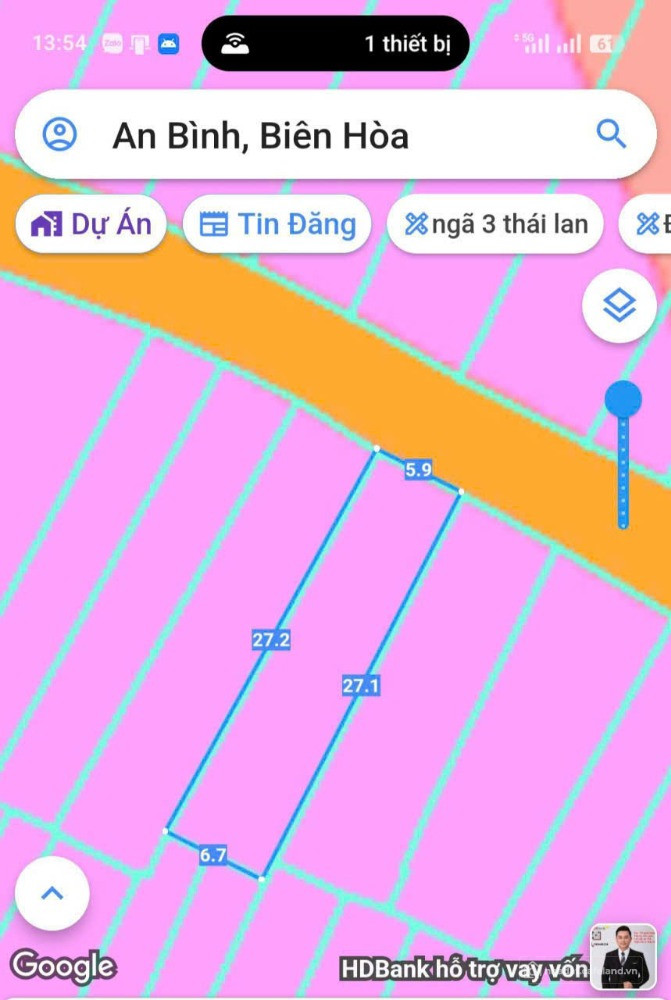Cần bán nhà mặt tiền chợ Đồi An Bình, diện tích 171m
