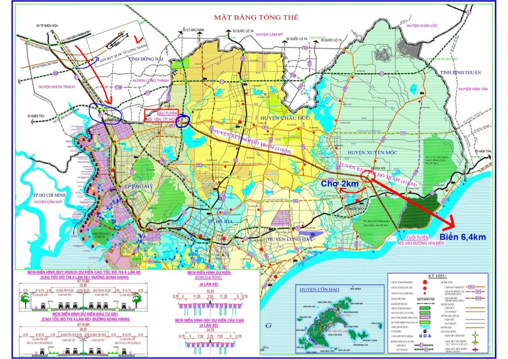 BÁN ĐẤT BRVT gần CAO TỐC - CÁCH BIỂN 6KM - SIÊU ĐẸP - DT: 344m² - 100tc - SHR