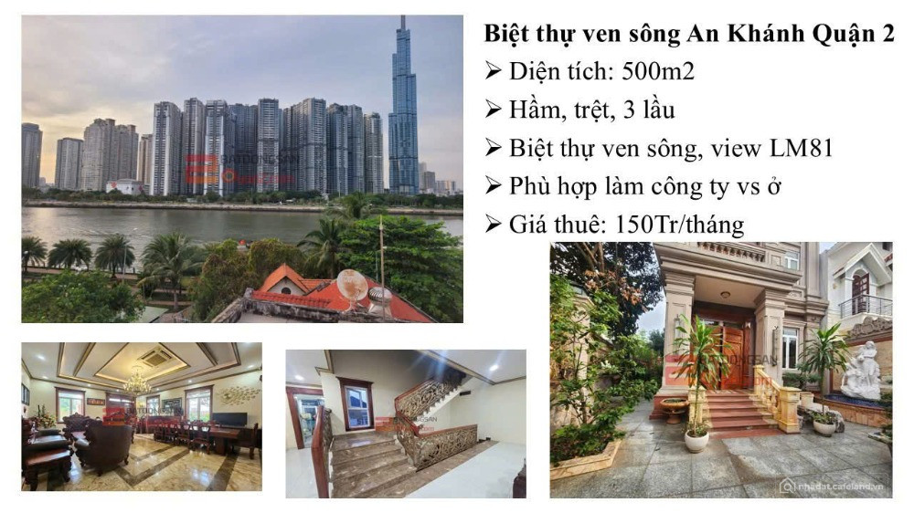 BDS HVL TOP 5 Căn biệt thự phù hợp ở, làm công ty, kinh doanh Giá thuê