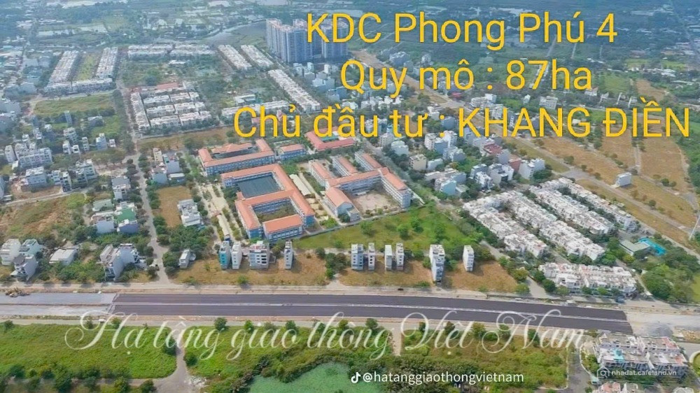 - Chính chủ gửi bán Nền 5X20 Sổ Hồng đường số 14 KDC Phong Phú 4 nền đẹp.