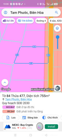 Bán gần 3 sào đất đẹp ngay Ngã 3 Thái Lan, Khu Tam Phước