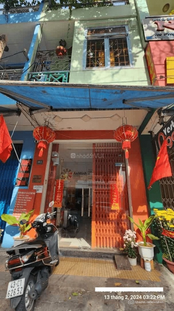 Nhà mặt tiền trung tâm Đà Nẵng,5 phòng ngủ,2 lối đi, 76m2 x 2,5 tầng, 12tỷ TLCC!