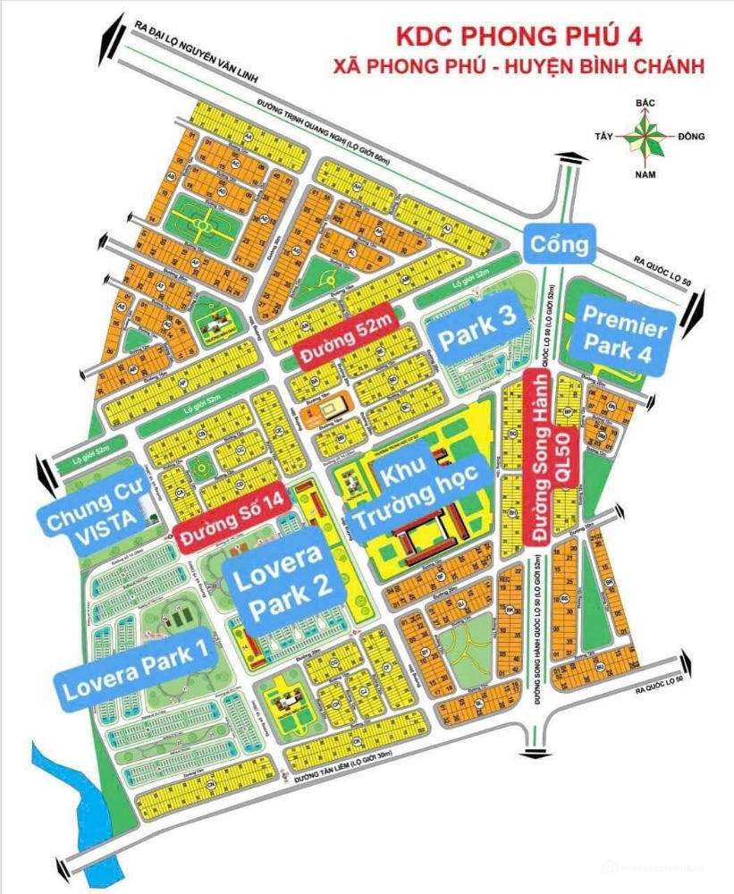 Bán Nền Mặt Tiền đường số 12 KDC Phong Phú 4 nền đẹp, giá tốt
