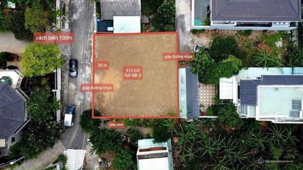 BÁN ĐẤT BIỆT THỰ - LÔ GÓC TRẦN PHÚ 412M2 - VỊ TRÍ VIP GẦN BIỂN 28 TỶ