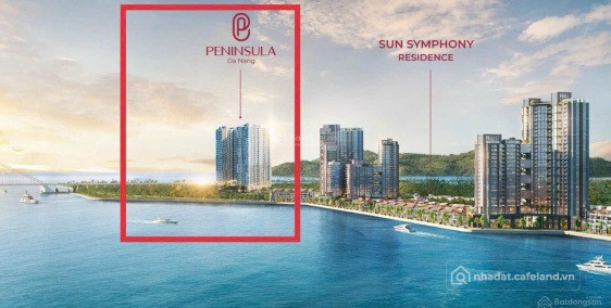 Căn 2PN hướng biển view siêu đẹp từ tầng 29 - Peninsula Da Nang căn hộ cao cấp !