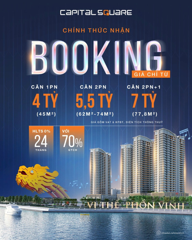 CHÍNH THỨC NHẬN BOOKING CAPITAL SQUARE ĐÀ NẴNG