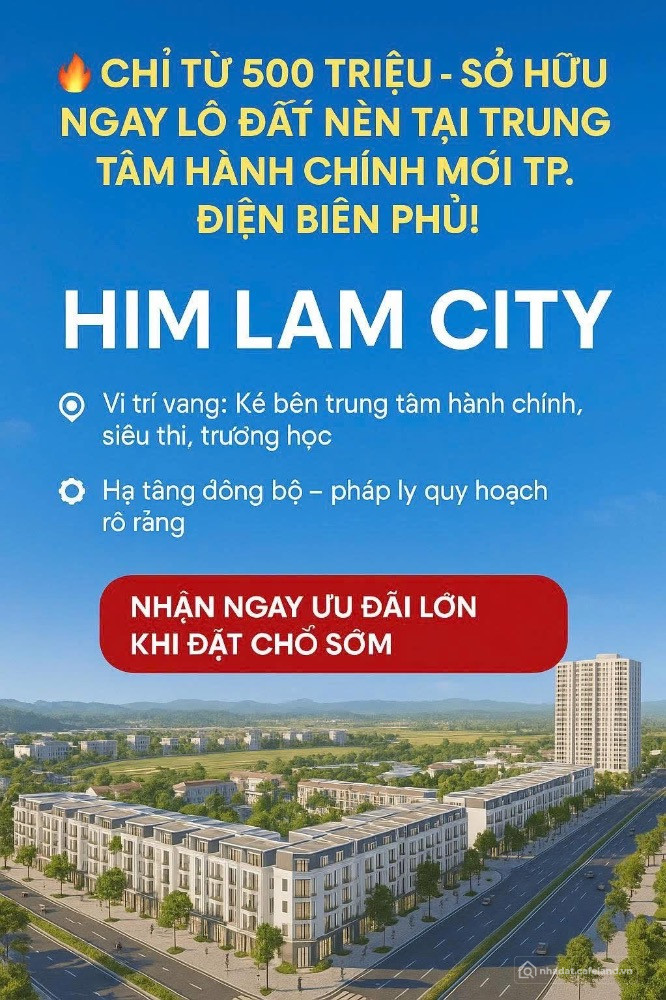 Khu đô thị Him Lam thành phố Điện biên phủ