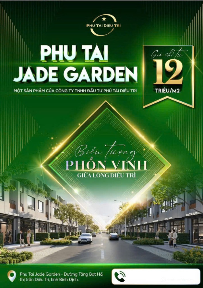 Khu đô thị mới Phú Tài Jade Garden - Giá giai đoạn đầu chỉ 12 triệu/m2