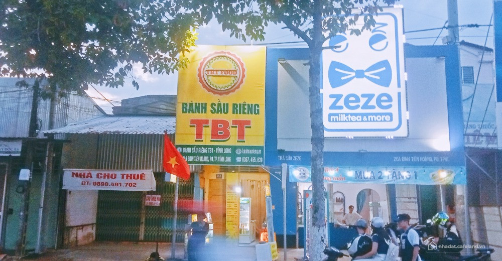 Cho thuê nhà mặt tiền mặt bằng kinh doanh QL1A kV ngã 4 trung tâm TP Vĩnh Long