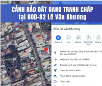 đất trong quá trình tranh chấp 82 Lê Văn Khương, Hóc Môn