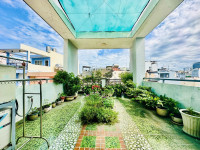 Nơ Trang Long DT 70m, 4 Tầng, (4.2x16.2) Giá 15.x tỷ Gara Ô Tô, Thông, Dân Trí