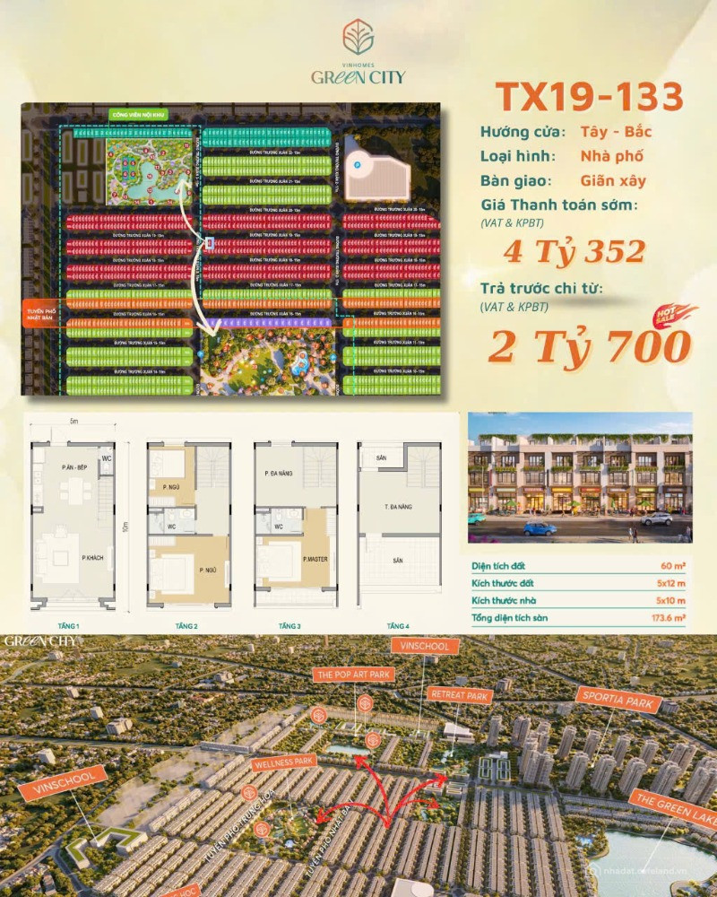Cơ hội vàng – Sở hữu nhà phố trung tâm đắt giá - Nhà Phố Vinhomes Green City
