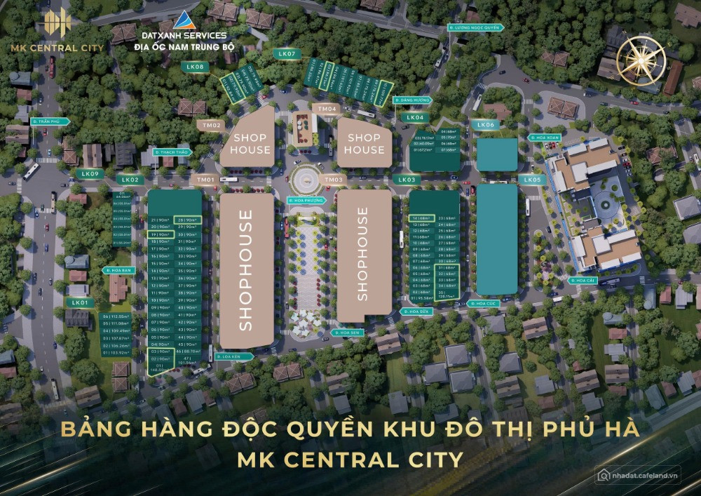 Đất nền trung tâm Phường Phan Rang tại KĐT mới Phủ Hà MK central city